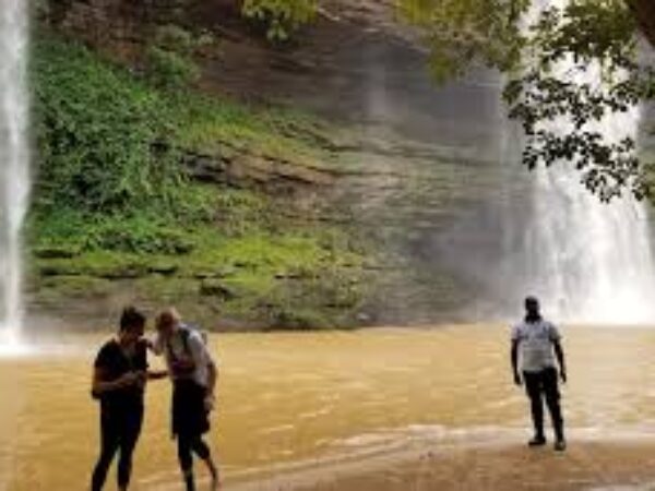 Boti Falls, Umbrella Rock, Aburi Gardens & Cocoa Farm Tour